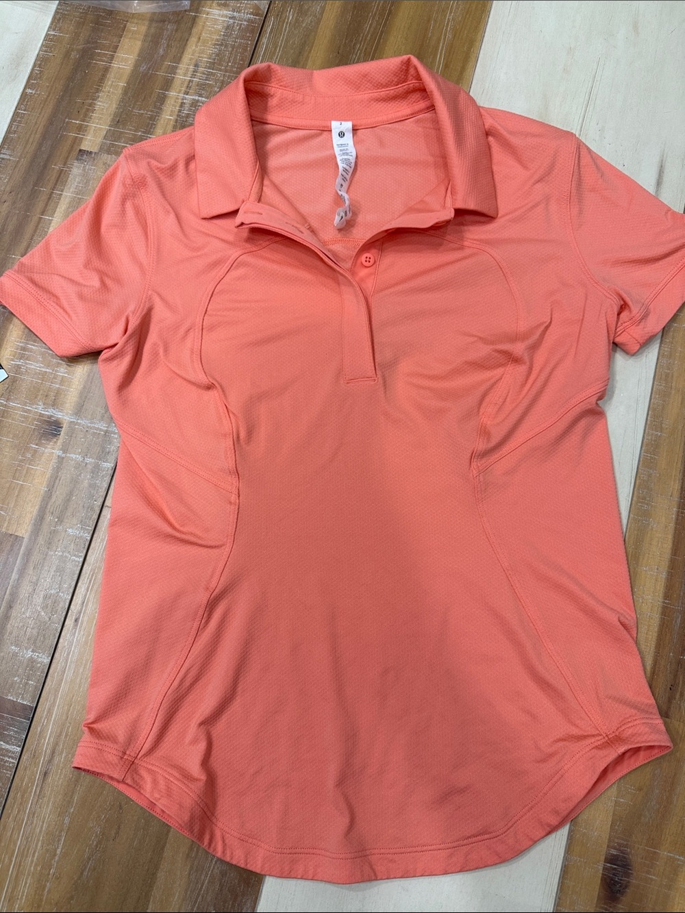 NWOT! lululemon athletica Coral Short-Sleeve Performance Polo